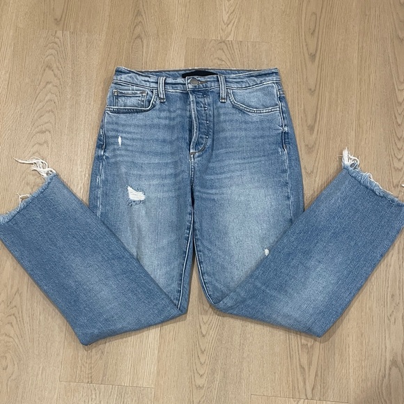 Joe's Jeans Light Blue Distressed Ankle Jeans - Picture 5 of 5